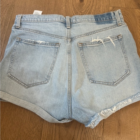 Abercrombie High Rise Mom Shorts Light Blue Denim Size 10/30 curve love - Picture 4 of 5